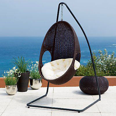 Outdoor Wicker Swing & Rockers