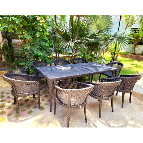 Outdoor Furniture Wicker Garden Set - Black Grand - Ready Stock Sale