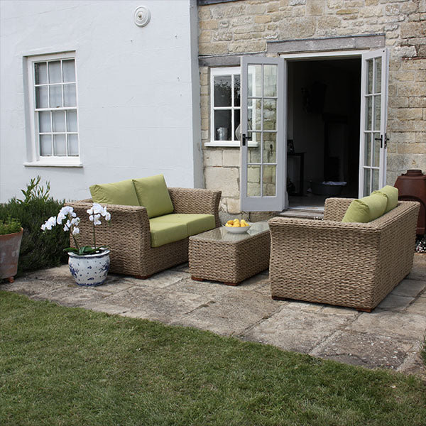 Sea Grass & Wicker Sofa Set - Alaska