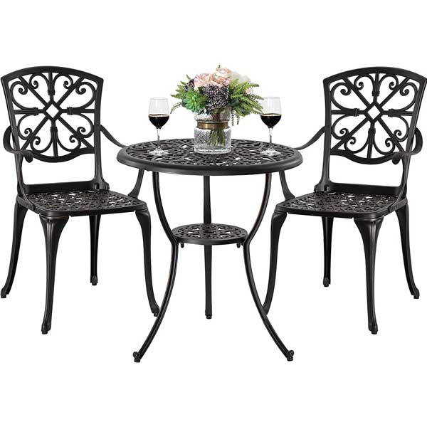 Cast Alluminum Outdoor Furniture - Garden Set - Bistro