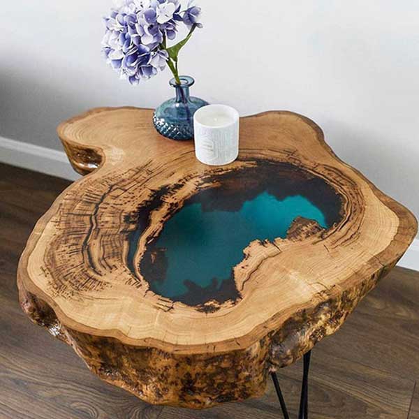 Epoxy Resin Furniture - Bed Side Table - Cantone