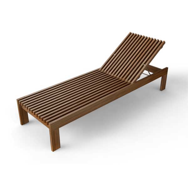 Outdoor Wooden - Sun Lounger - Orimium