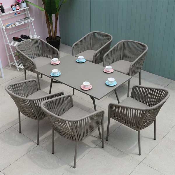 Outdoor Braided & Rope Coffee Set - Aniriksn Next