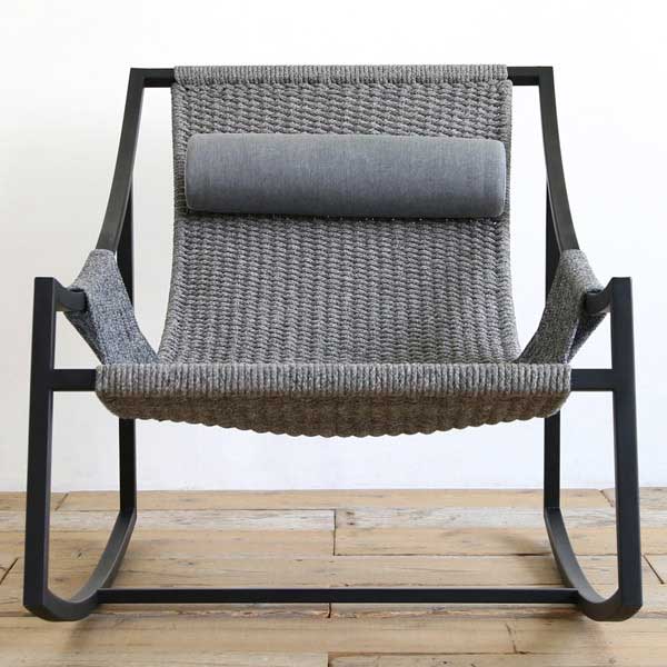 Outdoor Braid And Rope Rocking Chairs - Kankoon