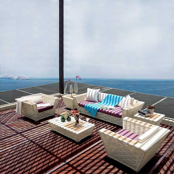 Outdoor Furniture - Wicker Sofa - Mesa 