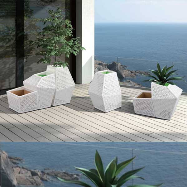 Outdoor Wicker Planter - Sadilica