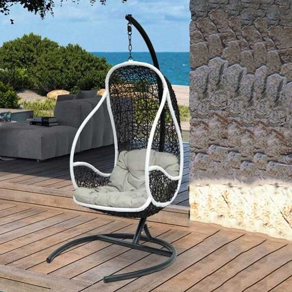 Outdoor Wicker - Swing With Stand - Altalena