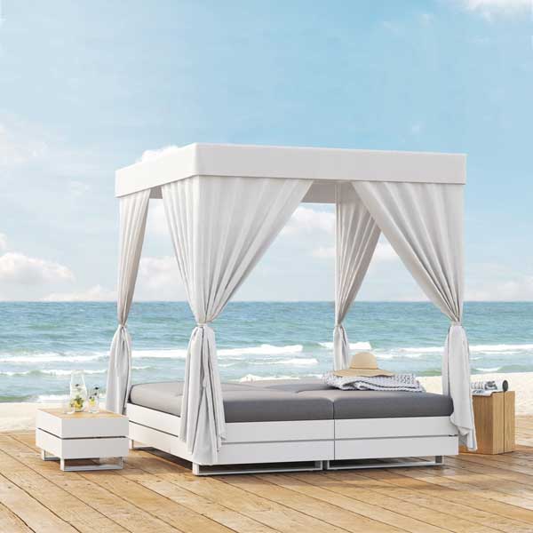 Outdoor Wood & Aluminum - Daybed - Boxe