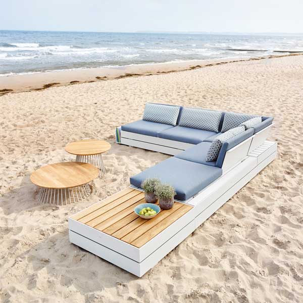 Outdoor Wood & Alumninum - Sofa Set - Pandora