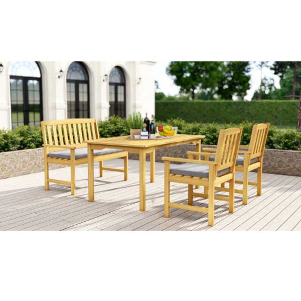 Outdoor Wood - Dining Set - Balent