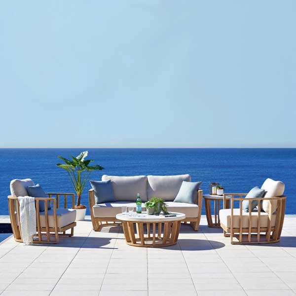 Outdoor Wood - Sofa Set - Graphite