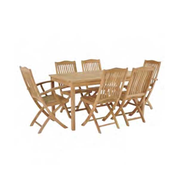 Outdoor Wood - Dining Set - Cross Prime