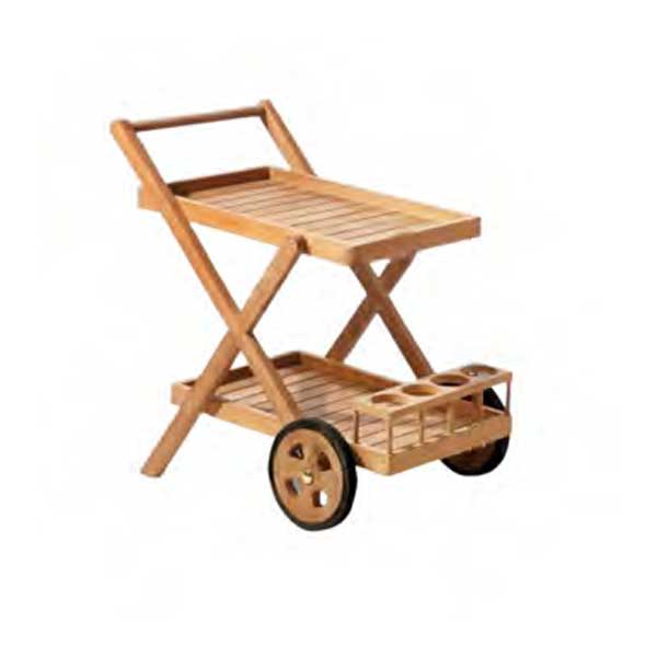 Outdoor Wooden Serving Trolley - Club