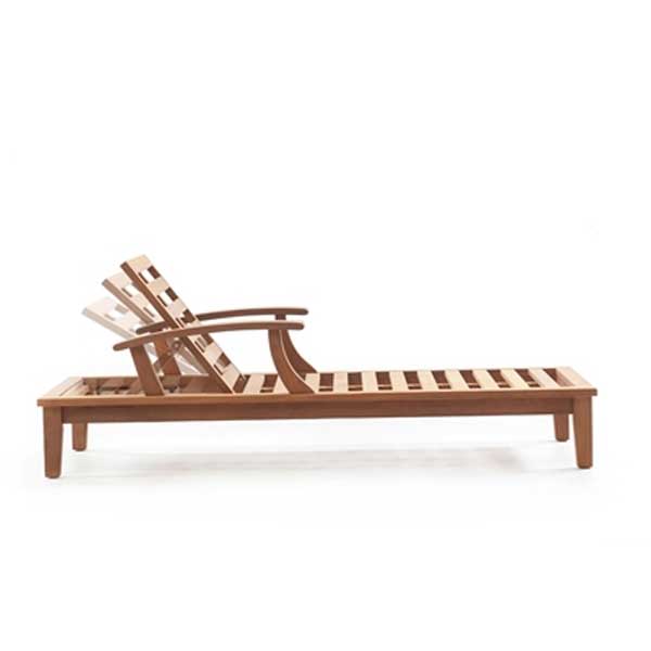 Outdoor Wooden - Sun Lounger - Lamer 