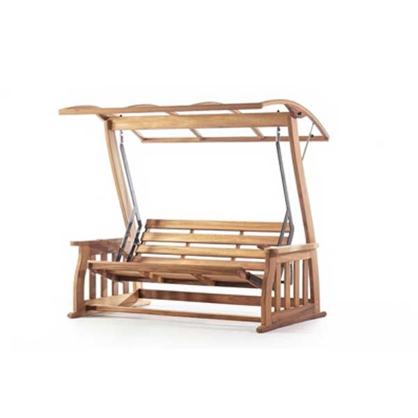 Outdoor Wooden Two Seater Swing - Falcon