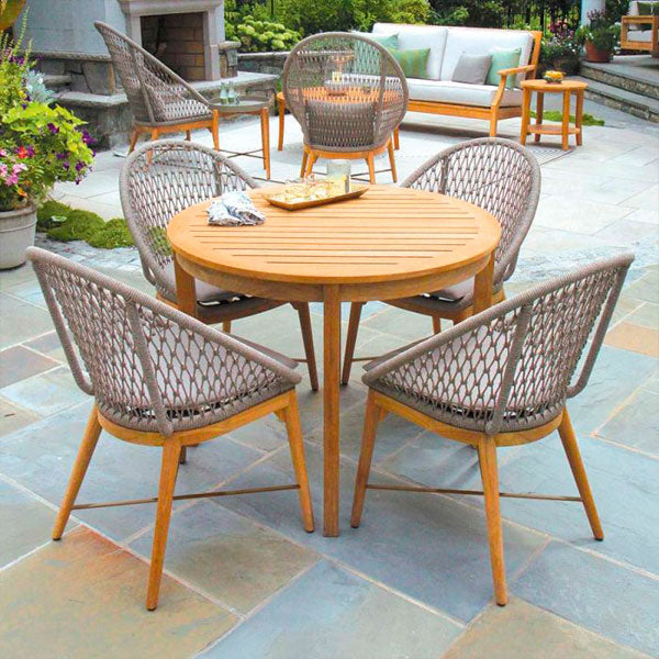  Outdoor Braided & Rope Coffee Set - Cestino