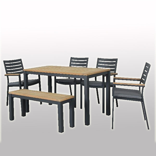 Outdoor Wood & Alluminum - Dining Set - Magnolia