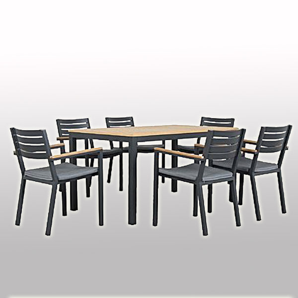 Outdoor Wood & Alluminum - Dining Set - Magnolia