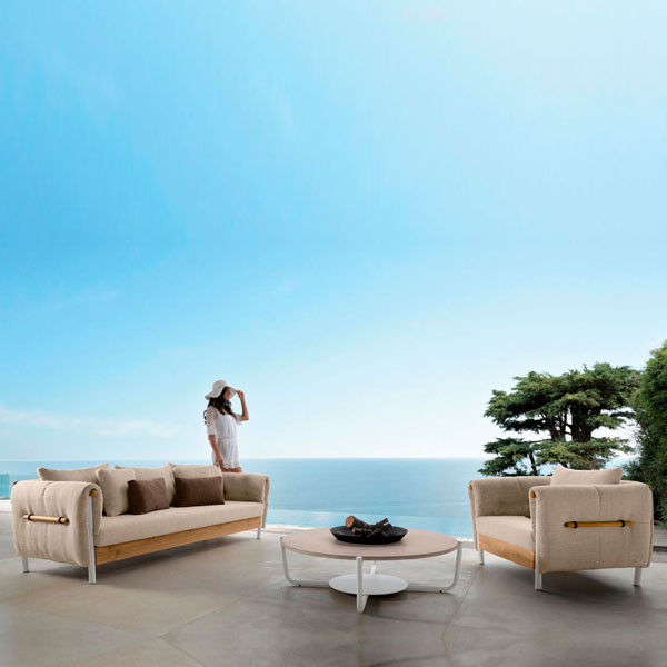 Fully Upholstered Outdoor Furniture - Sofa Set - Canne