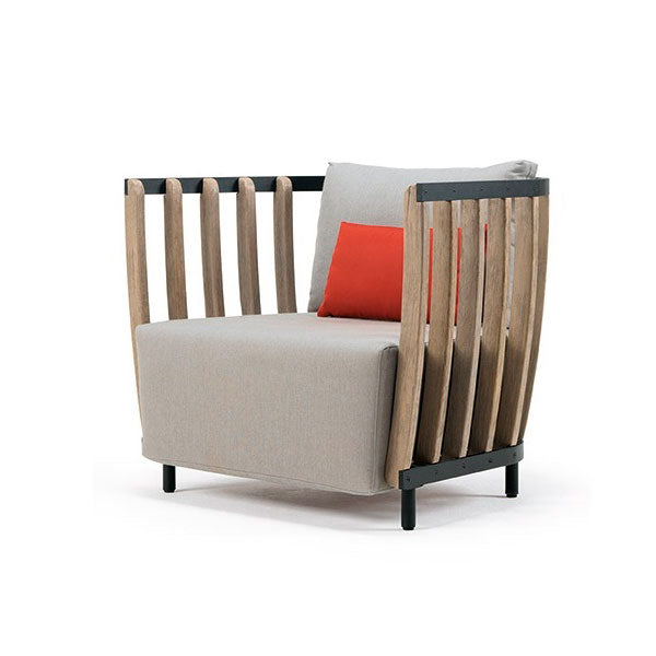 Outdoor Wood & Aluminum - Sofa Set - Graphite