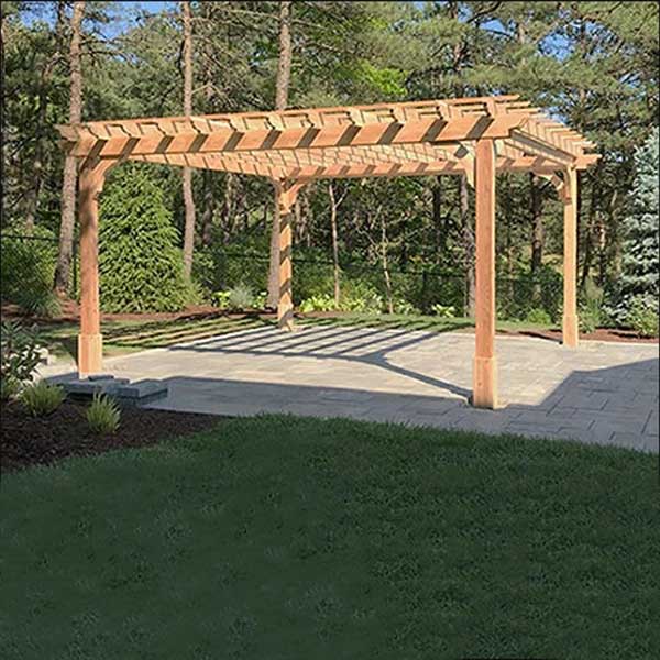 Classic Pergola with Thermo Pine Wooden Furniture