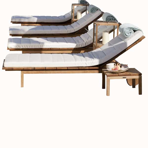 Outdoor Wooden - Sun Lounger - Marcon