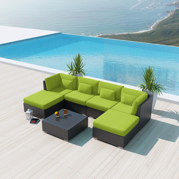 Outdoor Wicker Sofa - White Knight