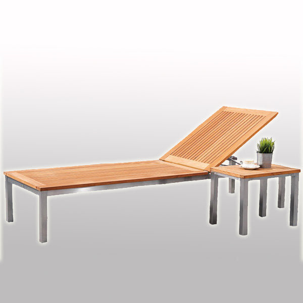 Outdoor Wood & Steel - Sun Lounger - Longhi